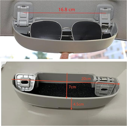 SXCY for 2022-2025 2026 Hyundai Tucson Santa Cruz Glasses Holder Box | for 2022-2025 2026 Tucson Santa Cruz Interior Accessories for Hyundai Sunglasses Case Holder Handle Replaced Storage (Gray) - Image 2