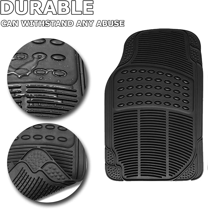 Vaygway Car Mats, All Weather Floor Mats for Cars, Auto Floor Mat, Car Mat Full Set, Automotive Carpet & Cargo Liners, Cars Carpet 4 Pc - Image 3