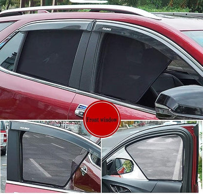 Bwen Car Window Shades Fit for Chevrolet Equinox 2018 | Foldable Window Sunshades for Equinox, Custom Fit Side Window Sunshade for Blocks UV Rays Glare, Magnetic, 4pcs - Image 2