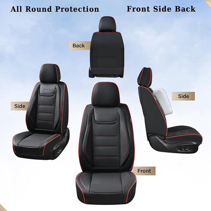 Coverado Car Seat Covers, Front Covers for Cars, Car Seat Cover Front Seats, Car Seat Protector Waterproof, Leather Car Seat Cushion, Universal Interior Covers Seat Protectors for Most Cars - Image 7