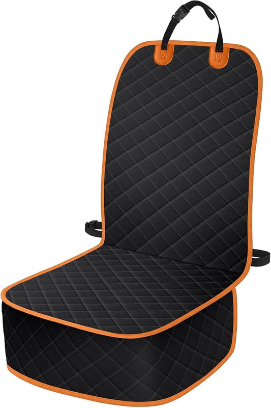 ELONGRIVER Dog Car Seat Covers, Waterproof Front Seat Cover | Scratch-Proof, Nonslip Pet Passenger Seat Cover Protector, Universal Fit for Cars Trucks SUVs, Standard Size 1 Pack by ELONGRIVER