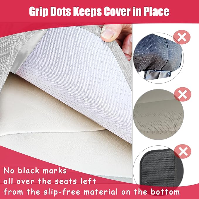 Meolsaek Car Seat Protector for Child Car Seat，Non-Slip Backing No Imprints | Durable Car Seat Mat 600D Fabric, Waterproof Car Seat Cover with Thick Pad - Image 3