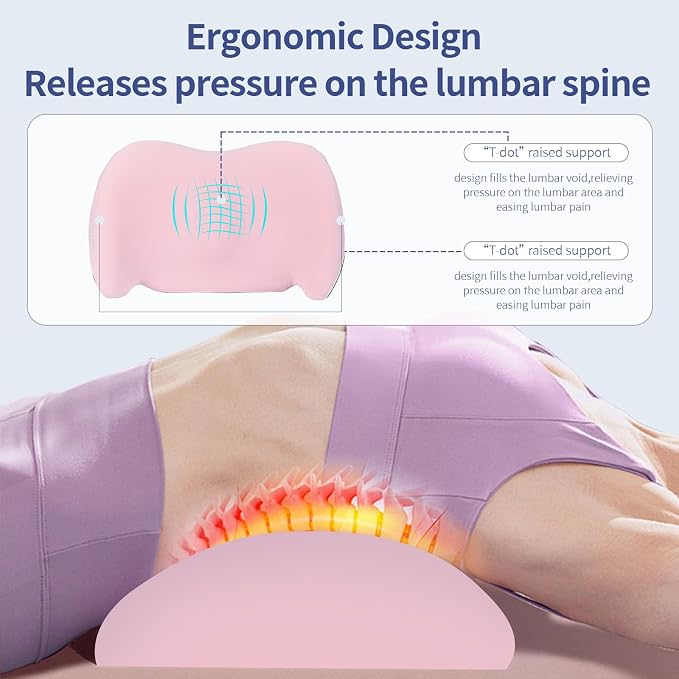 Cooling Lumbar Support Pillow for Office Chair,Memory Foam Car Back Cushion | Cool-Touch Lumbar Pillow Lower Back with Adjustable Straps, Ergonomic Chair Back Pillow for Office, Car, Gaming Chairs - Image 7