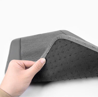 CAR PASS Waterproof Universal Fit Car Floor Mats, Car Mats Fit for SUV,Vans,sedans, Trucks,Set of 4pcs Car Carpet with Driver Heel Pad (All Gray) - Image 6