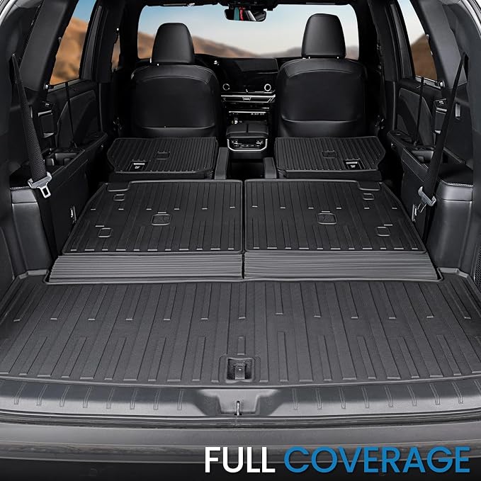 Cargo Mat for Lexus TX 350/500h/550h+ 2024-2026 w/Subwoofer | One-Piece Cargo Liner & Rear Seat Back Protector, All Weather TPE, Non Slip & Odorless & Scratch Proof, TX350 Accessories - Image 3