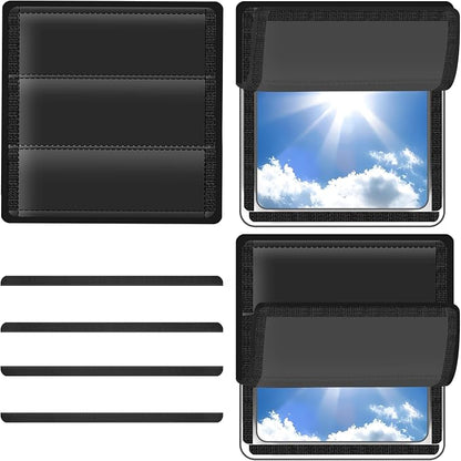RV Skylight Cover, Vent Cover for Roof16 ¼ (L) x 16 ¼" (W), RV Window Blackout with UV Protection and Foldable Magnet Design, Waterproof Fabric, Reflective by Veharvim