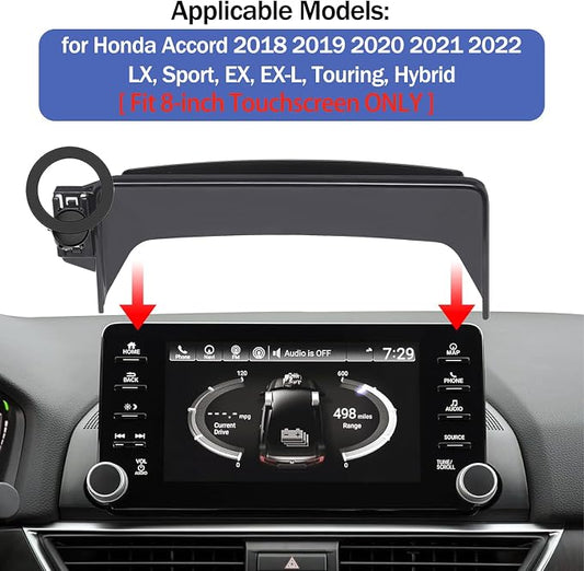 Magnetic Phone Holder for Honda Accord 2018 2019 2020 2021 2022 [10th Gen 8-Inch Touchscreen Only] for Magsafe Car Cell Phone Mount with Storage Box, Not Affect Vent - Image 2