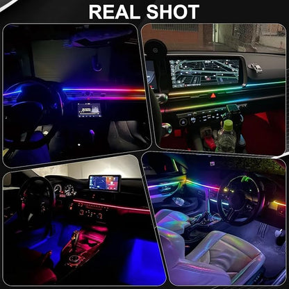 Interior Car LED Strip Lights, Acrylic LED Lights for Car with Dynamic Dreamcolor Chasing, Ambient Lighting Kits Music Sync Wireless APP and Remote Control (4 in 1) - Image 6