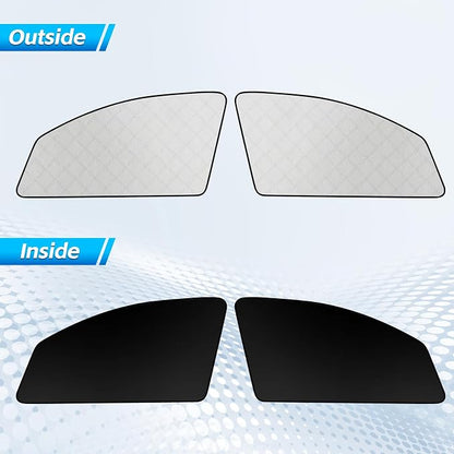 2 Pcs Magnetic Side Window Sun Shade for Ford E-Series 92-26 | Fits E150 E250 E350 E450 Econoline Van RV, Easy Magnetic Install, Blackout Privacy Cover for Van Life, Insulated - Image 5