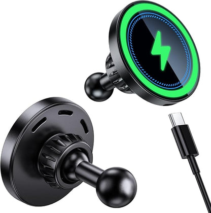 for MagSafe Wireless Charging Phone Holder with 20mm Ball Mount | Compatible with Bulletpoint Mounting Solutions, Magnetic Wireless Charger with Metal 20mm Ball Mount for MagSafe - Image 6