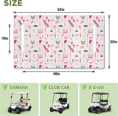 Golf Cart Seat Covers Club Car Golf Cart Accessories for Men Women Golf Carts Seat Towel Blanket 2-Seat Golf Cart Decorations - Image 2