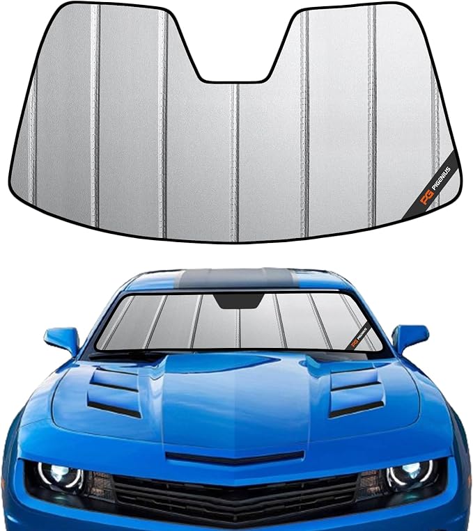 Pigenius Windshield Sun Shade for Chevrolet Camaro Coupe 2010-2015 - Safeguard by Pigenius