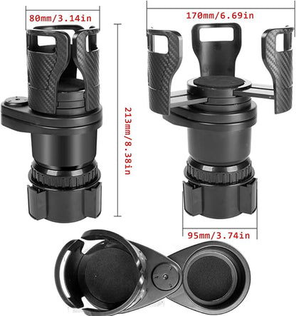Cup Holder Expander for car, 2 in 1 Multifunctional Car Cup Holder Extender Adapter,with Adjustable Base,Compatible with Hydro Flask, Yeti, Nalgene, 32/40 oz Large Bottles Drinks Mugs - Image 9