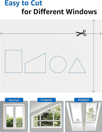 Sumobaby Blackout Curtains Portable 42”x60” No Drill Black Out Window Cover | 100% Blackout Shades with Heat-Resistant Hook&Loop Tapes,Thermal Insulated Window Blinds for Home,Nursery(1 Panel,White) - Image 4
