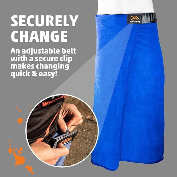 Transition & Seat Wrap V2.0 Blue Car Seat Cover Towel | Waterproof cover, changing kilt, quick-dry towel, secure fit for athletes runners cyclists triathletes - Image 3