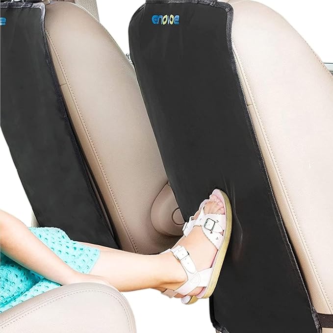 Enovoe Car Seat Protectors for Kids - 4 Pack Premium Quality Car Seat Cover Back Seat Offers Waterproof Protection from Mud and Scratches - 18" x 24" with Adjustable Straps and Games for Kids - Image 6