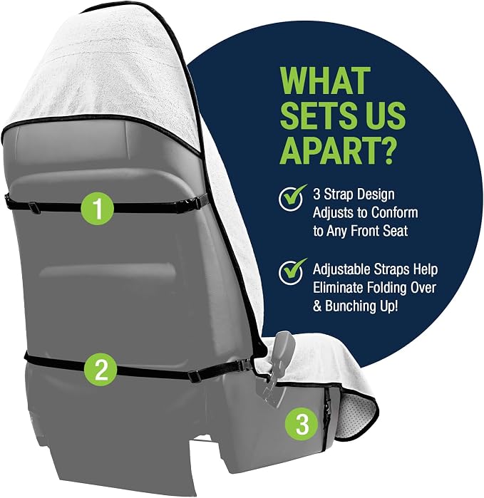 Season Guard Waterproof Towel Seat Cover, Universal Fit Non-Slip Font Cover - Image 5