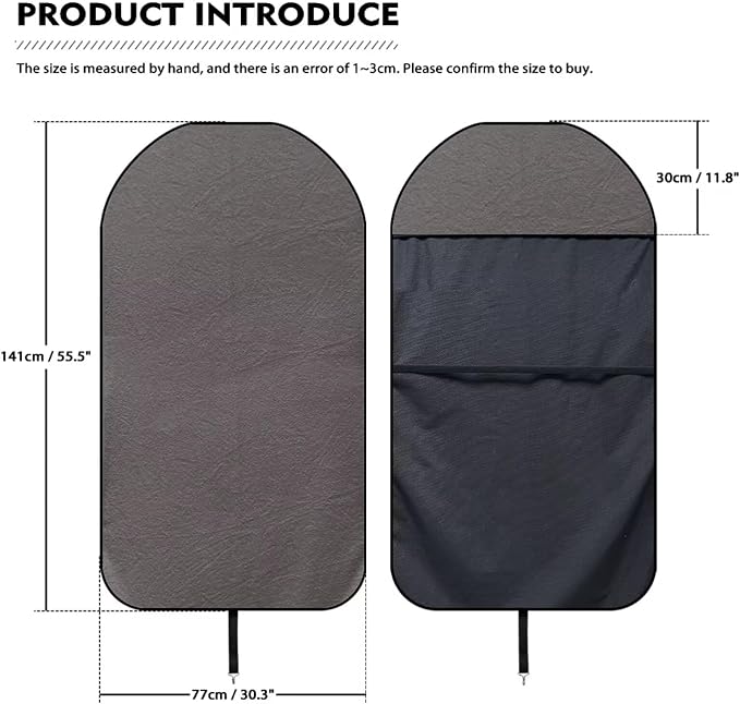 Car Seat Covers - Front Seats Sweat - Absorbent & Waterproof Towel Material, Ideal for Gym, Running, Swimming, Beach & Hiking - Fits Cars, SUVs, Trucks (Classic Gray, 1 Piece) - Image 5