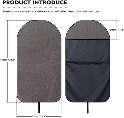 Car Seat Covers - Front Seats Sweat - Absorbent & Waterproof Towel Material, Ideal for Gym, Running, Swimming, Beach & Hiking - Fits Cars, SUVs, Trucks (Classic Gray, 1 Piece) - Image 5