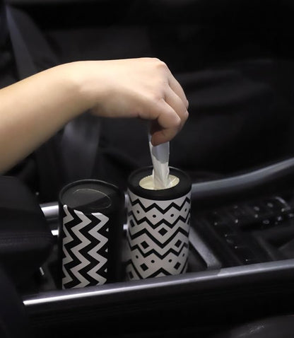 Small Car Tissues Holder with Facial Tissues - 4PK - Tisses for Car Travel Tissue Tubes Box Container Cylinder for Vehicle Cup Holder - Image 7