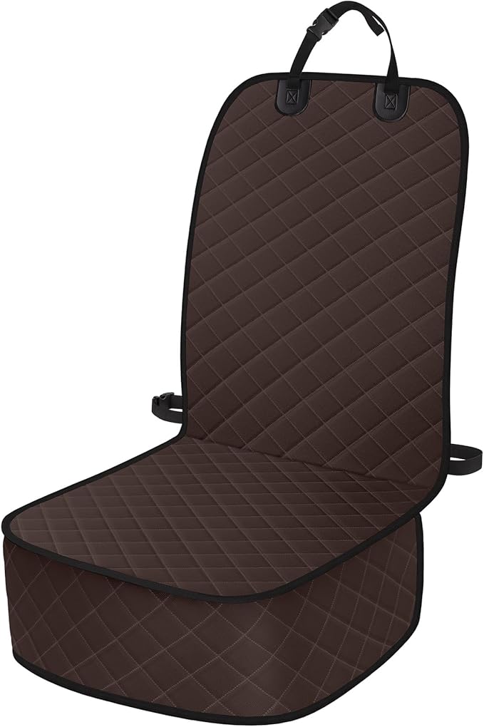 ELONGRIVER Dog Car Seat Covers, Waterproof Front Seat Cover | Scratch-Proof, Nonslip Pet Passenger Seat Cover Protector, Universal Fit for Cars Trucks SUVs, Standard Size 1 Pack by ELONGRIVER