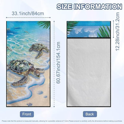 Sea Turtle Car Towel Seat Cover Breathable Car Seat Towel Cover Removable Automotive Accessories Easy to Installation for Cars SUV Trucks - Image 7