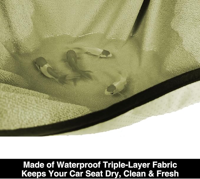 VSHIELD Waterproof Towel Car Seat Cover, Sweatproof Non-Slip Seat Protector, Universal Fit for Front Bucket or Rear Bench Seat of Cars, SUVs, Vans, Trucks, Compatible with Airbags and Armrests - Image 5