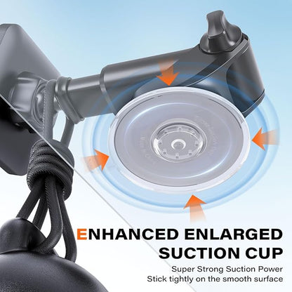 APPS2Car for MagSafe Car Mount, Magnetic Phone Holder with Suction Cup | 17 Strong Magnets & Adjustable Arm, Dashboard & Windshield Phone Mount Compatible with MagSafe Case iPhone 12–17 Series - Image 6