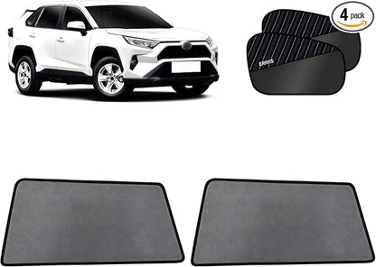 2 PCS Car Rear Side Window Shades for 2019-2025 Toyota RAV4 | Sun Shades with Breathable Mesh Accessories, UV & Heat Blocking Privacy Covers for Baby, Travel, Camping by ERIVIS