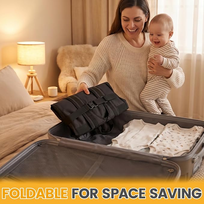 Orzbow Padded Car Seat Travel Bag for Airplane, Carseat Backpack Bag, Black | Universal Fit Carseat & Booster Seat, with Side Pocket, Car Seat Carrier with Shoulder & Waist Strap for Gate Check - Image 8