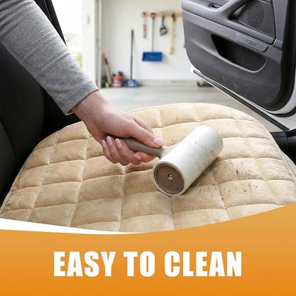 YoRise Car Seat Cushion, Car Driver Seats Protector Cover (Beige) | Soft Plush Auto Seat Pad with Storage Pocket, Car Seat Cover with Non-Slip Rubber Bottom, Winter Vehicle Accessory - Image 6