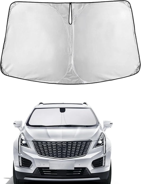 Autovir Windshield Sun Shade Fit for 2020-2024 2025 2026 Cadillac CT5 | Sunshade, Front Car Window Shades Sun Visor, Blocks UV Rays & Heat, Car Accessories by Autovir
