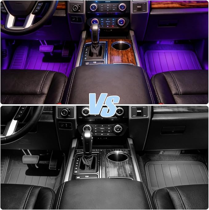 LED Lights for Car,Ambient Lights for Car,Car Footwell Lights,Car Ambient Light,16 Million Colors Music Sync,DIY Mode Multicolor LED Interior Lights for Cars,Trucks,SUVs,12V Power - Image 7