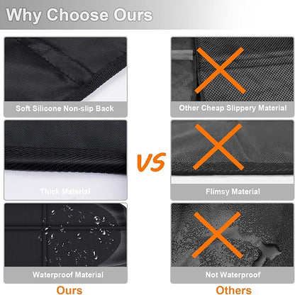 XHYANG Car Seat Protector,Auto Car Seat Protectors Baby Carseat Waterproof & Durable 600D Fabric for Child Baby Car Seat Mat Vehicle Pet Cover 2 Storage Pockets (2 Pack) - Image 7