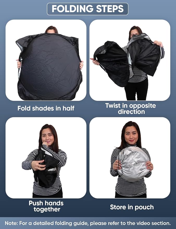 Autovir Windshield Sun Shade Fit for 2011-2024 2025 2026 Chrysler 300 | Sunshade, Front Car Window Shades Sun Visor, Blocks UV Rays & Heat, Car Accessories - Image 5