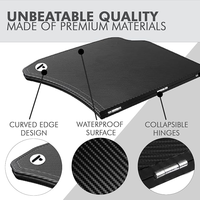 CYBERDESK: Portable Car Table for Tesla Model 3 X Y - Workstation Desk, Dining Tray, Laptop Holder for Remote Work, Eating, Travel, and Business - Easy Installation, Sturdy Design (Large) - Image 5