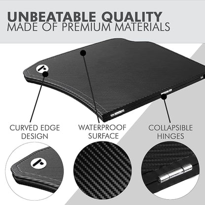 CYBERDESK: Portable Car Table for Tesla Model 3 X Y - Workstation Desk, Dining Tray, Laptop Holder for Remote Work, Eating, Travel, and Business - Easy Installation, Sturdy Design (Large) - Image 5