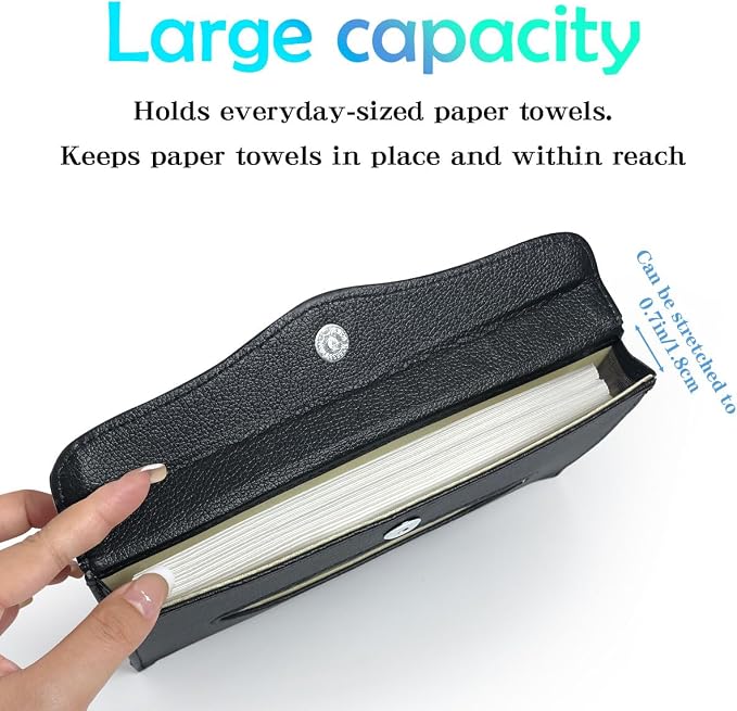 Bling Car Tissue Holder Rhinestones Visor for Auto Black Interior Accessories for Women - Image 4