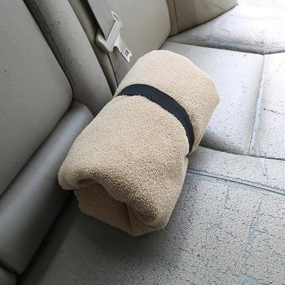 Waterproof Sweat Towel Car Seat Cover Sweat Carseat Protector,Perfect for Universal Anti-Slip Car Truck SUV Seat, Great for Post Gym Workout, Running, Swimming, Beach and Hiking (2pcs Beige) - Image 9