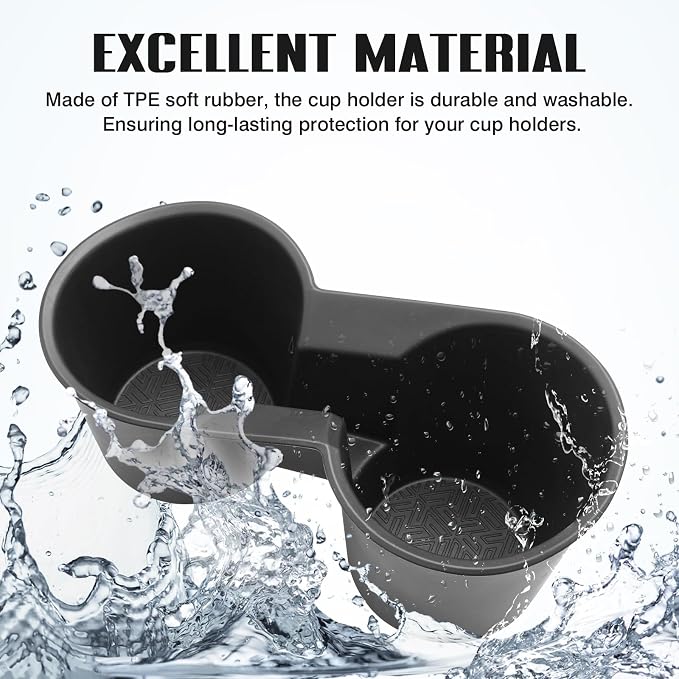 Autorder Car Cup Holder for Subaru Crosstrek 2024-2026 Accessories Water Cup Holders TPE Durable Cup Holder Insert for Crosstrek - Image 4