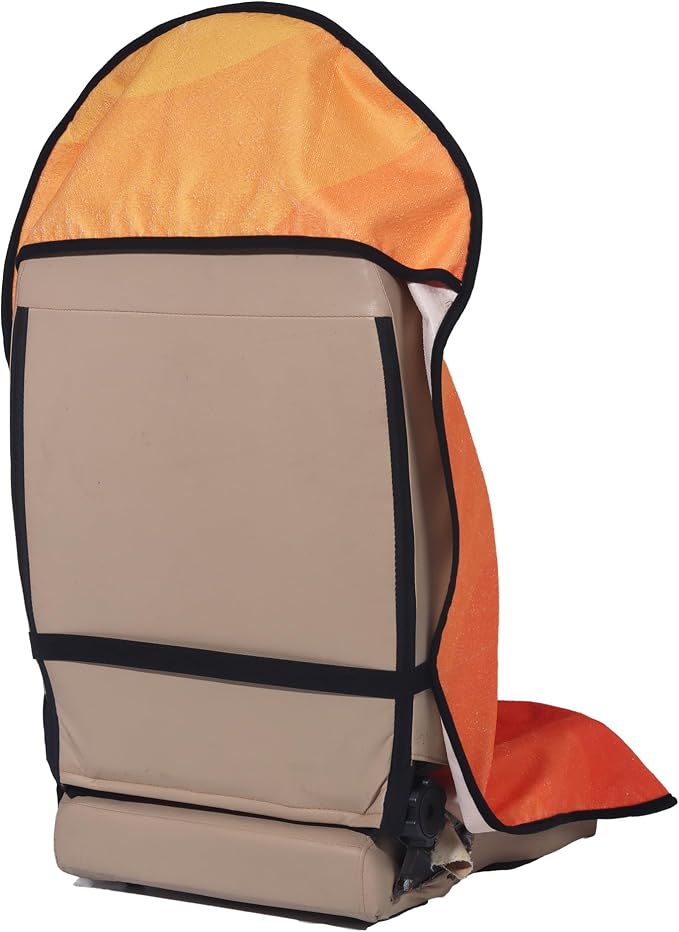 Car Seat Cover Protector Front Seats,for Gym Workout,Running,Swimming,Beach and Hiking,Waterproof Sweat Towel Bucket Seat Covers for Cars SUV Trucks (Orange, 1Pcs) - Image 2