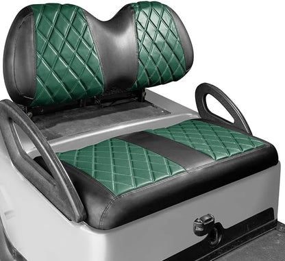NOKINS Golf Cart Diamond Vinyl Seat Covers Fits Club Car Precedent 2004-UP | OEM Standard Front Seat Cushion,No Nails Required by NOKINS-GolfCartPartsFactory
