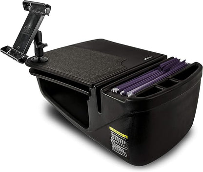 AutoExec AE-GMCD-PI-TAB-BT GripMaster Car Desk for Your Vehicle Workstation and Mobile Office, Black with 400 watt Power Inverter and Tablet Mount by AutoExec
