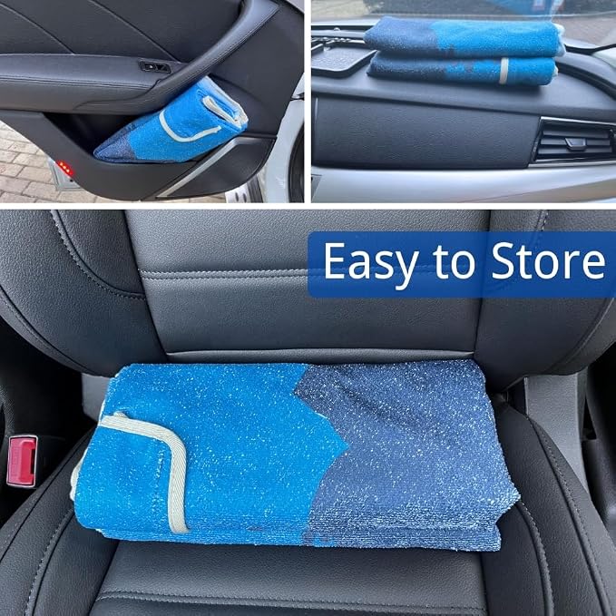 Waterproof Back Seat Cover for Dogs and Kids, Car Seat Protector Under Baby Car Seat, Child and Dog Car Seat Cover Blanket for Rear Bench(Mountains, Rear Bench Seat Towel) - Image 3