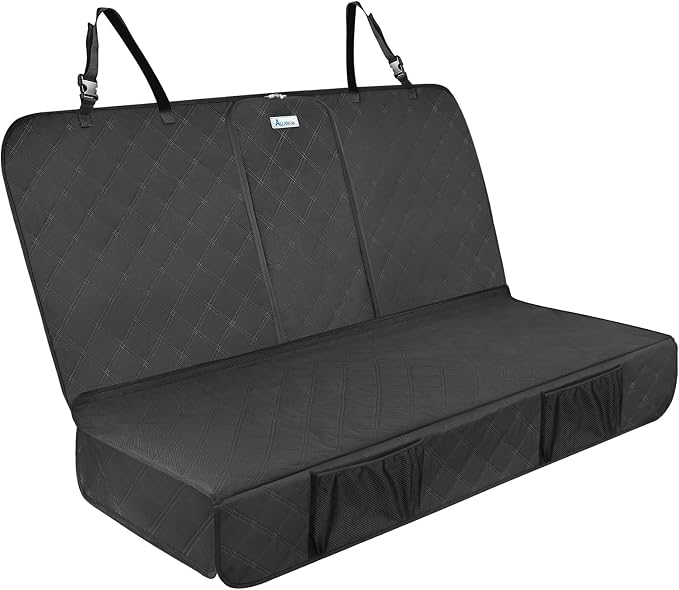 ALLANSING Upgraded 900D Heavy Duty Dog Back Bench Seat Cover, Car Seat Protector, Seatbelt & Armrest Compatible, Waterproof & Non‑Slip for Dogs & Kids, Fits Compact Cars and SUVs by CARS%C2%B7DOGS%C2%B7SING
