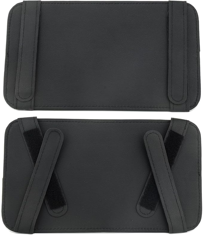 Leather Car Sun Visor Organizer for Or Truck, Sunglasses Holder, Cards Sleeve Pockets Organizer,Visor Document Holder for Car Registration License, Drving License, Insurance, Cards, Pen, Key - Image 4