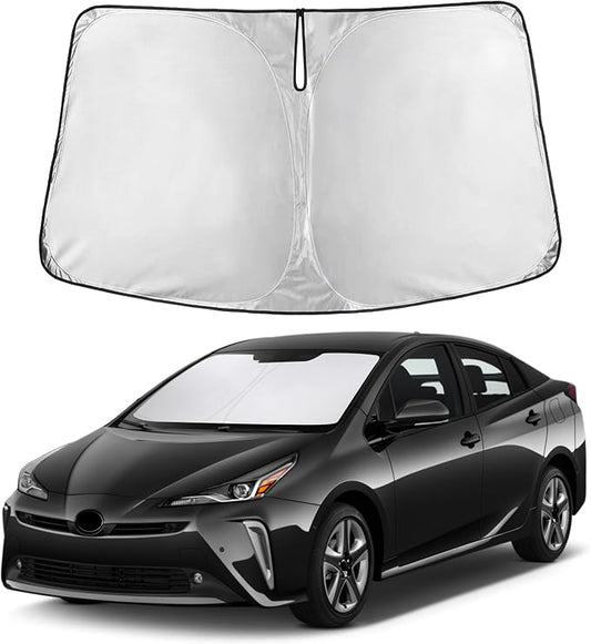 Autovir Windshield Sun Shade Fit for 2016-2021 2022 Toyota Prius Hatchback | Sunshade, Front Car Window Shades Sun Visor, Blocks UV Rays & Heat, Car Accessories by Autovir