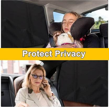 Lechin Magnetic Car Side Window Sun Shades for Baby, 2 PCS, 31.5 x 20 in | 10 M40 Magnets, UPF50+, Block Heats and UV Rays - Image 6
