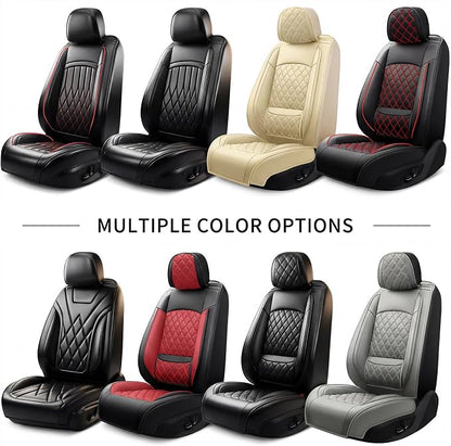 Fit for Tacoma Seat Covers Compatible with Toyota Tacoma 3rd gen 2016-2023 - Waterproof Breathable Leather Seat Cushions Protector,Airbag Compatible,Only 2 Front seat Covers(Whiteline) - Image 8