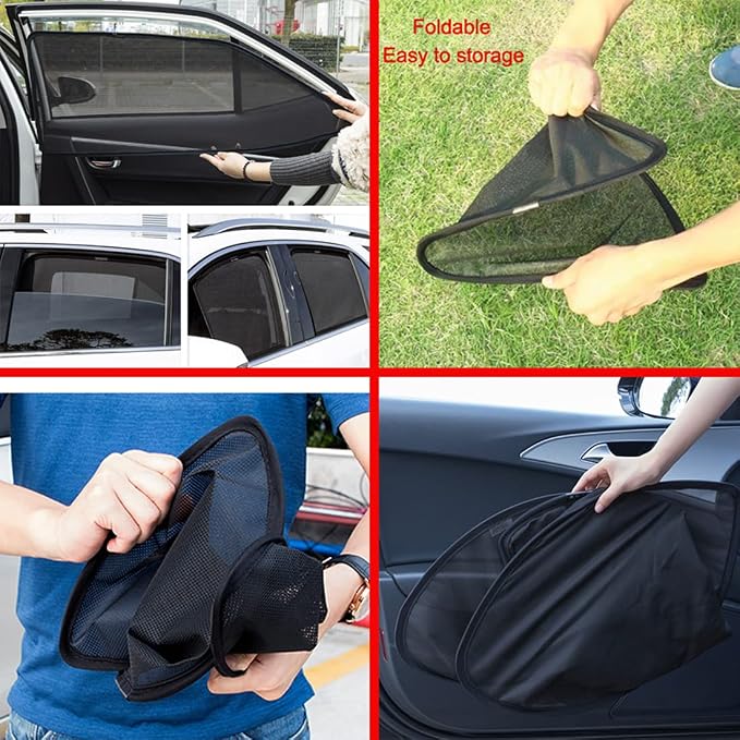 Car Window Sun Shade for GX 460 2010-2022 Magnetic Curtain,7PCS | Side window,Rear Window,Sun UV Protection Cover for Baby Sleeping, Auto Accessories - Image 8